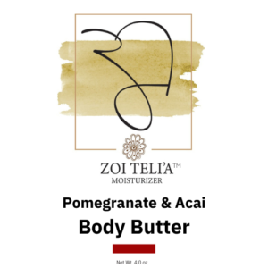 Soft, supple skin can be yours with this heavenly body butter. Wonderful as a facial moisturizer as well. Contains heavy moisturizers along with pomegranate and acai.